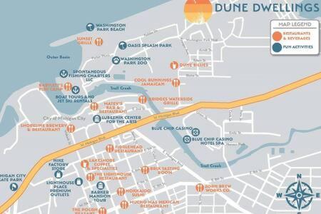 Studio W King Bed Walking Distance To Beach & Shops مدينة ميتشيغان المظهر الخارجي الصورة